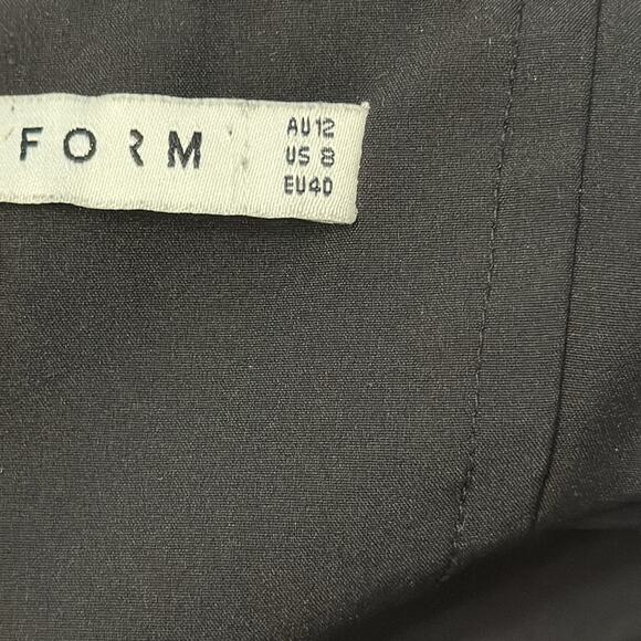 Third Form Strapless Cocktail Jumpsuit Black Viscose Size 8 - Picture 9 of 9